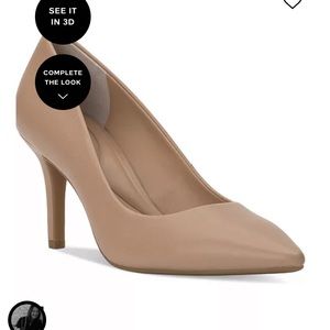 INC Zitah pointed toe pumps Nude